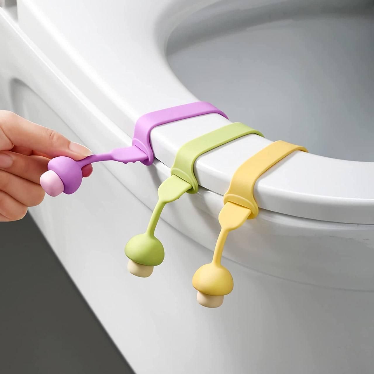 Hands-Free Hygiene – Silicone Toilet Seat Lifter (Pack of 4)