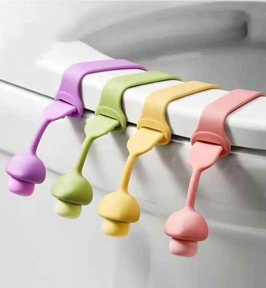 Hands-Free Hygiene – Silicone Toilet Seat Lifter (Pack of 4)