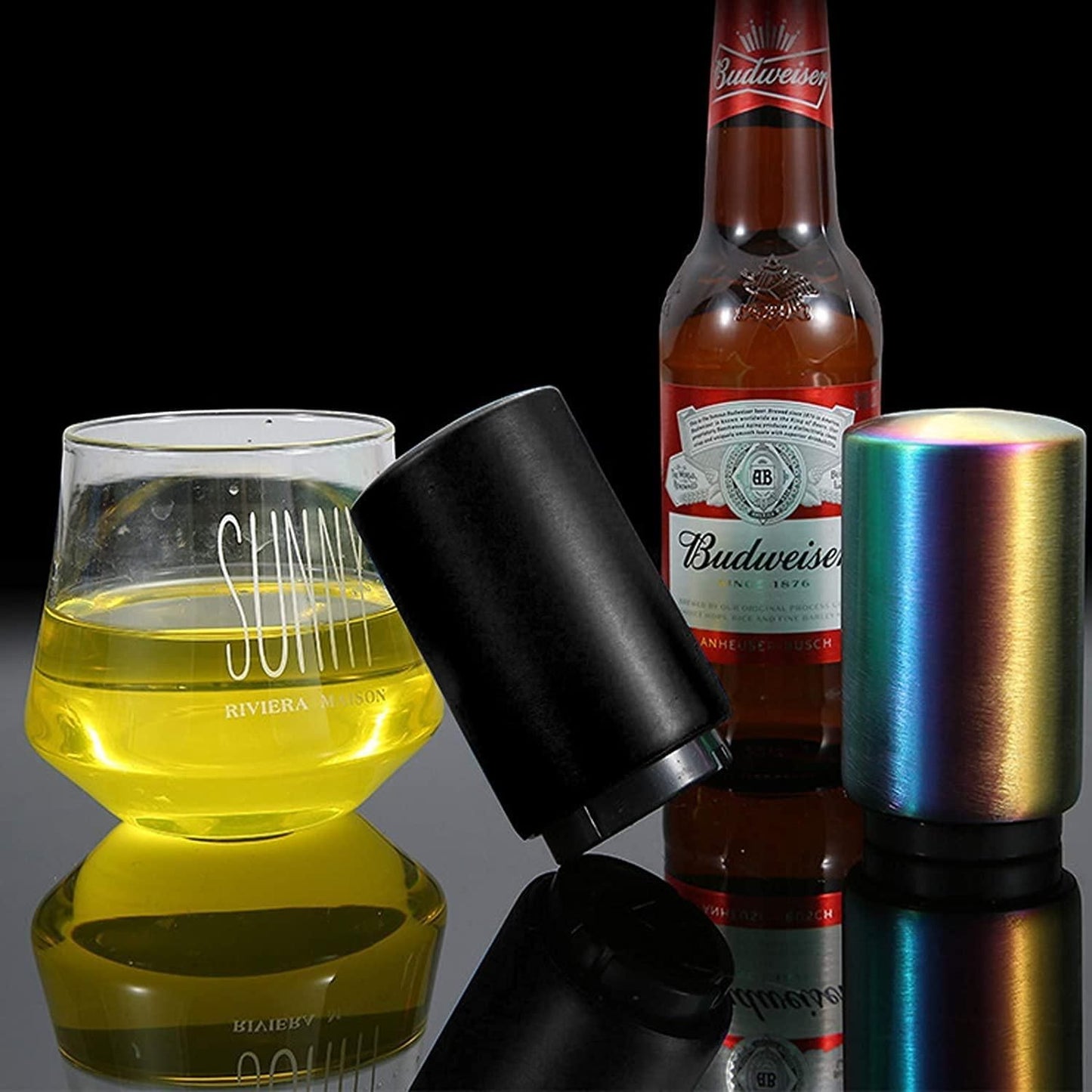 Stainless Steel Automatic Push & Pull Bottle Opener