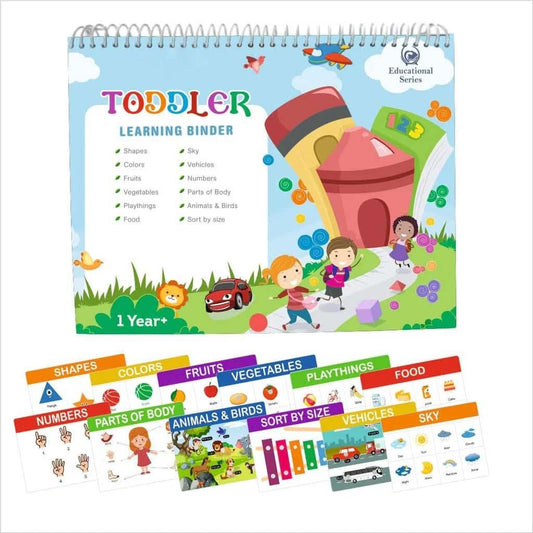 Toddler Learning Binder – Interactive & Reusable Activities for Ages 1–4