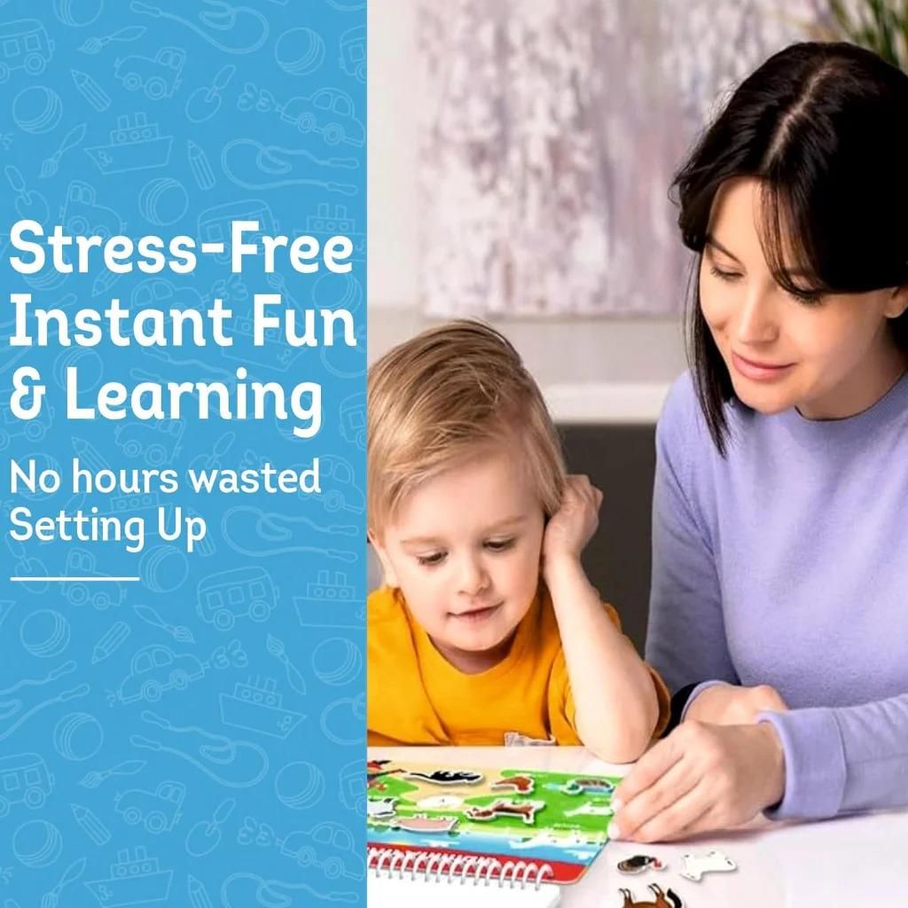 Toddler Learning Binder – Interactive & Reusable Activities for Ages 1–4