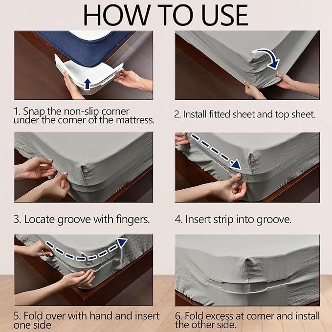 Say Goodbye to Wrinkled Sheets – Bedsheet Holder Clips